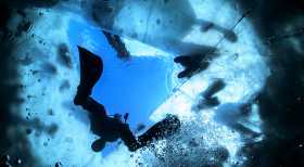 Nurkowanie pod lodem ice diving Polska Jezioro Hańcza